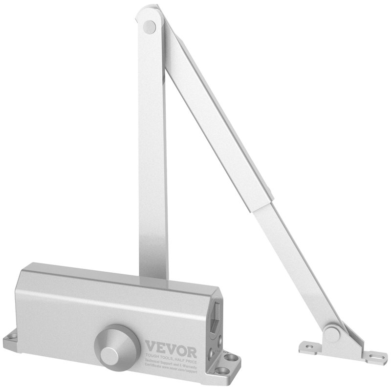 VEVOR Door Closer,Automatic Door Closer Commercial orResidential Use forDoor Weights Adjustable Size, Silver