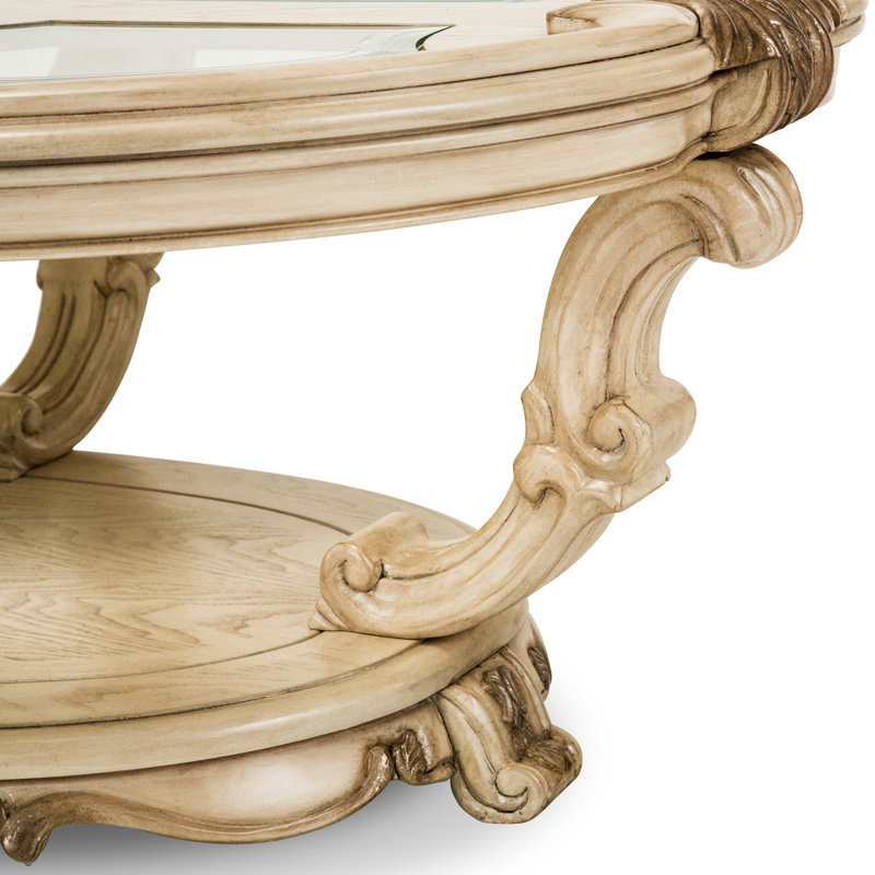 Table basse avec rangement Innocenza, Champagne