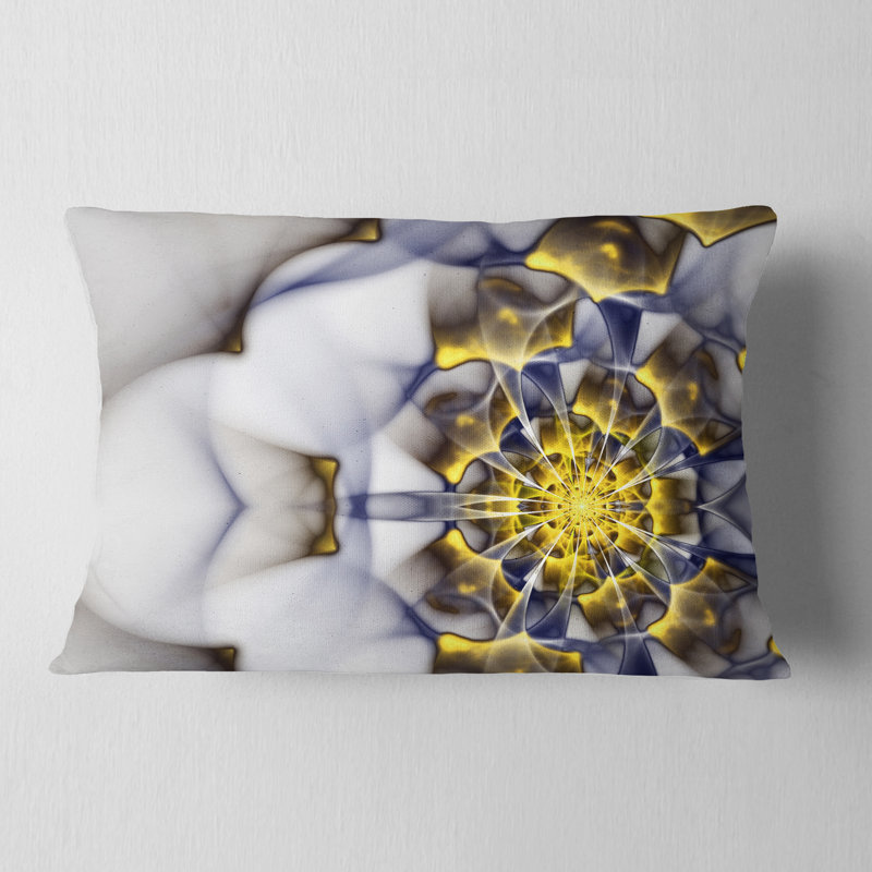 Coussin lombaire floral fractal