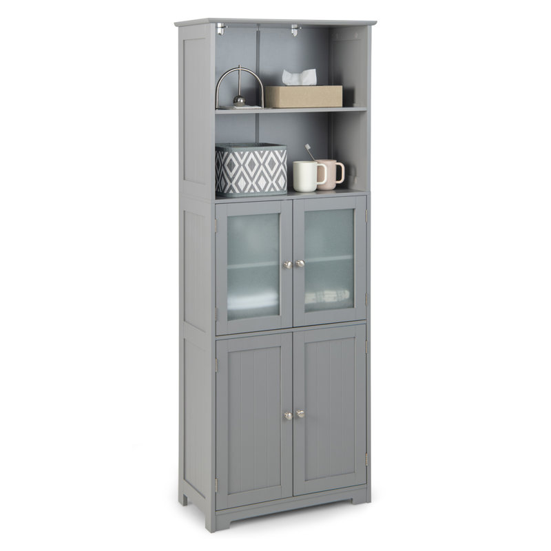 Amajae Freestanding Linen Cabinet