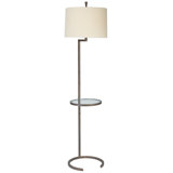 Crescent Tray Table Floor Lamp