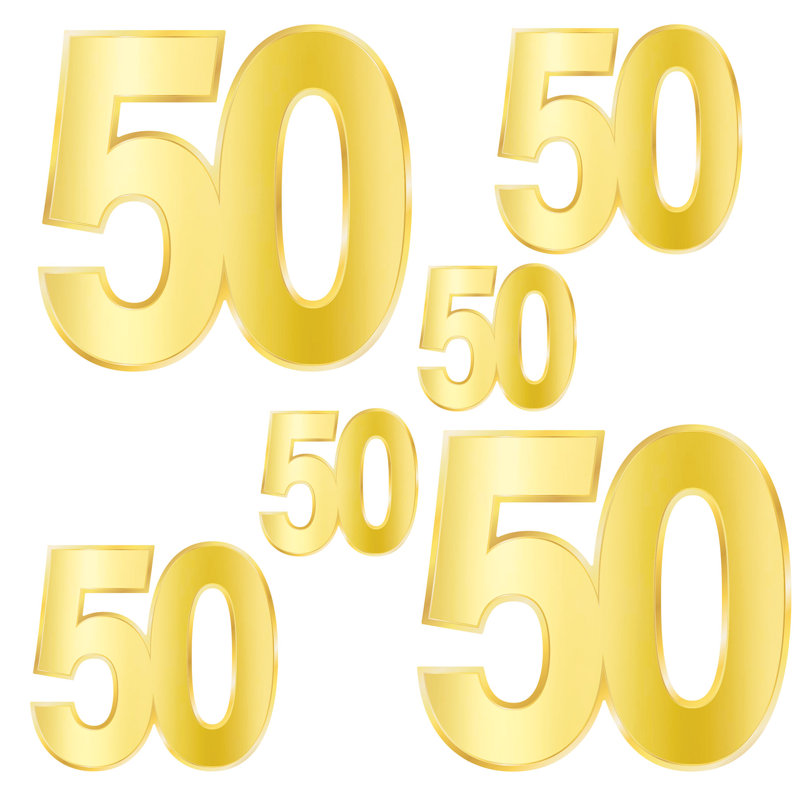 Fleuret 50 découpes d'anniversaire