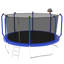 Trampoline 14 pi avec panier de basketball