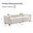 87.4-inch cloud sofa, the medieval cloud sofa in the living room, a large-sized fabric three-seater-1757017551