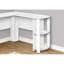 Computer Desk, Home Office, Corner, Storage Shelves, 48"L, L Shape, Work, Laptop, White Laminate, Contemporary, Modern-450177188