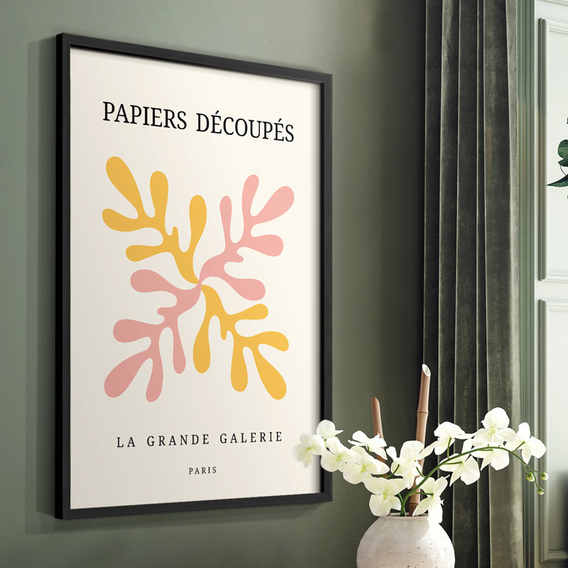 Matisse CDI, reproduction encadrée - bois massif, Cadre simple noir, H 10 po x l 8 po