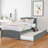 Platform Bed With Trundle-1994351889