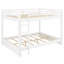 Lit superposé en bois traditionnel avec échelle-129390982