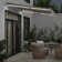 Manual Retractable Awning With LED Anthracite&White