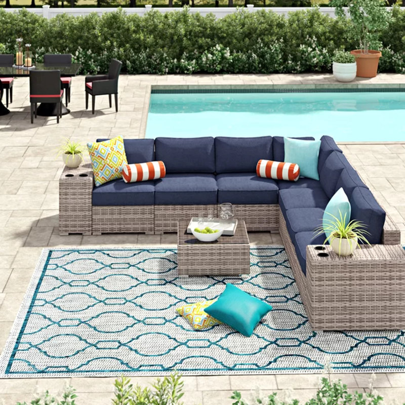 Ensemble de conversation pour 6 personnes avec coussins Sunbrella Premium