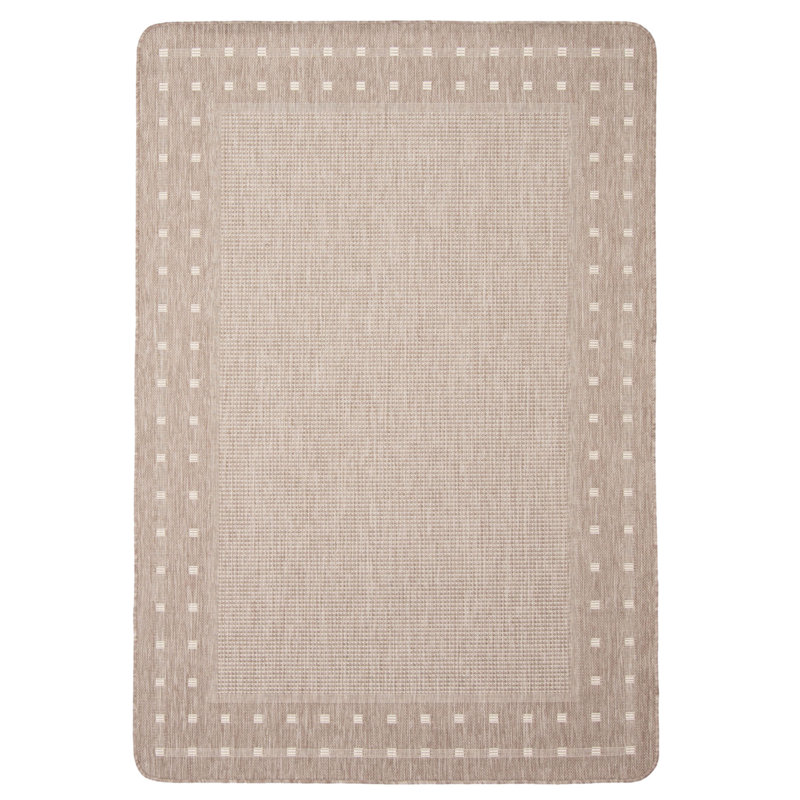 Tapis brun clair intérieur / extérieur Aroura, Rectangle 3 pi 3 po x 4 pi 7 po