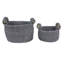 Ensemble de 2 paniers ronds en tissu