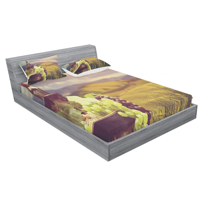 Microfiber Sheet Set, Full Sheet Set with Fitted Sheet