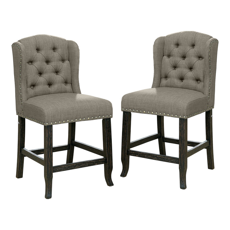 Tabouret de comptoir 25,25 po Adler, Gris clair