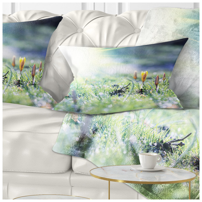 Coussin lombaire floral