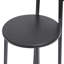 Ensemble de 3 tabourets de bar en métal robustes avec dossier confortable pour les espaces de repas et de divertissement-60952623