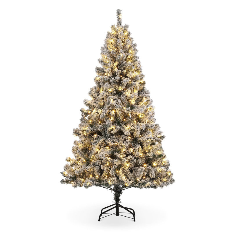 Arbre de Noël artificiel illuminé 6 pi avec lumières blanc chaud