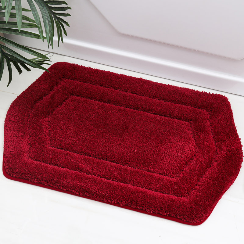 Non-Slip Bath Rug, Red, 43.2cm W x 68.6cm L