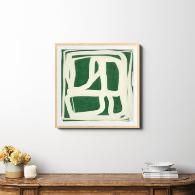 Green White Movement Painting by Ivy and I