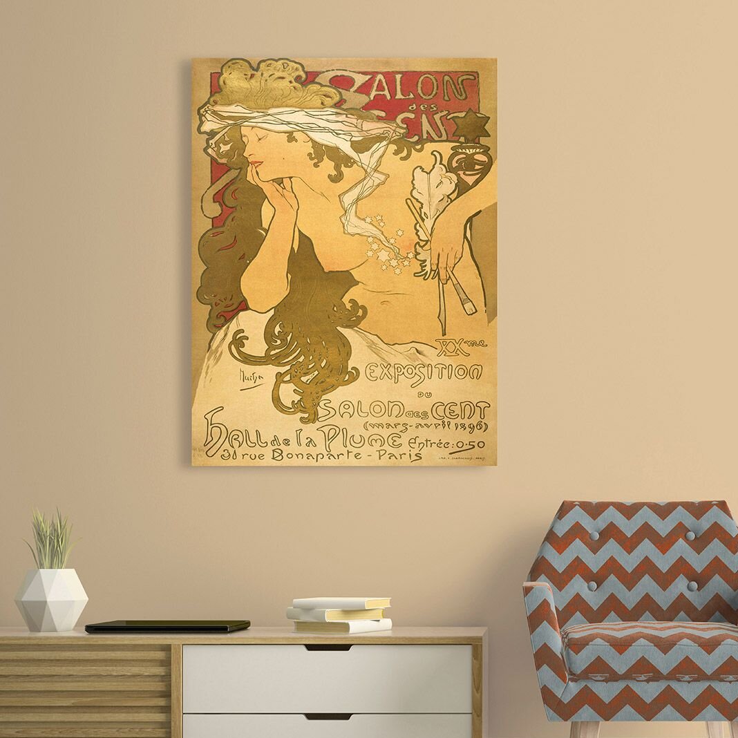 Leinwandbild Salon Des Cent von Alphonse Mucha