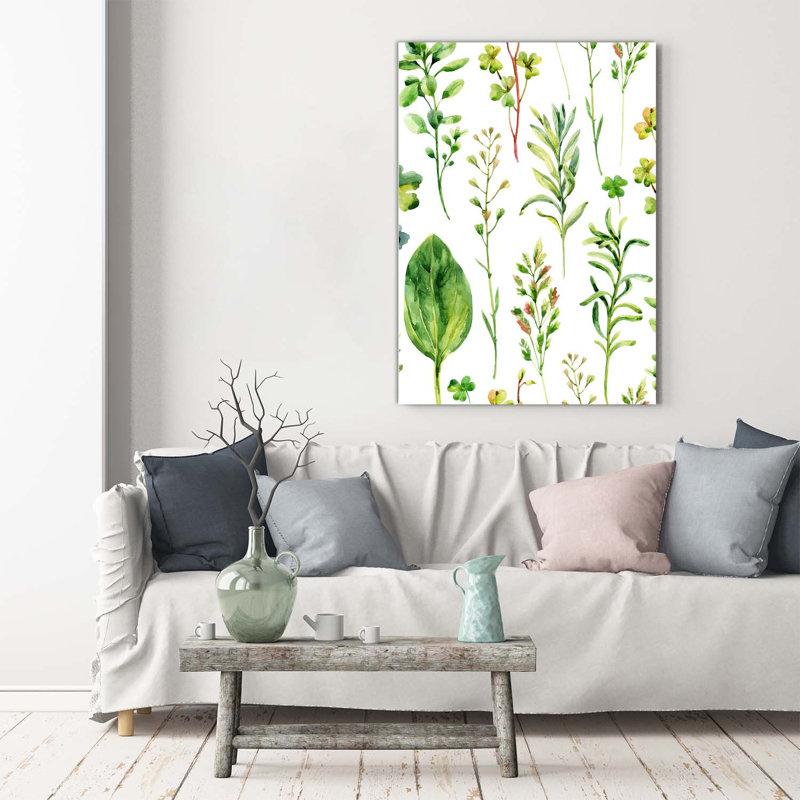 Weeds And Herbs - Wrapped Canvas Print