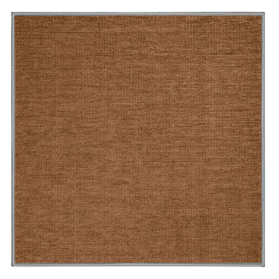 Tapis brun uni lavable à la machine