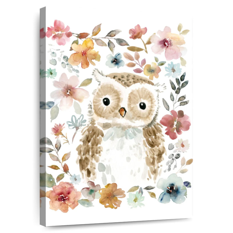 Brampt fleurs et amis chouette, H 45 po x l 30 po