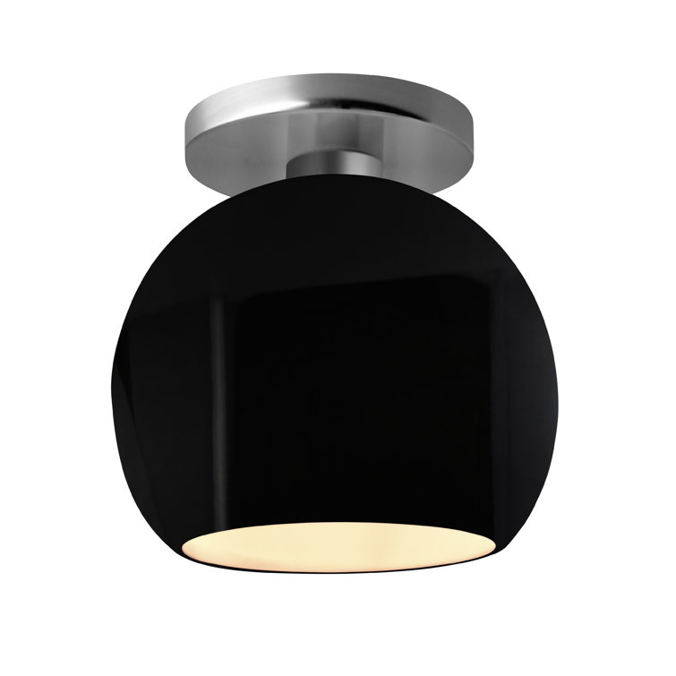 Single Light Ceramic LED Semi Flush Mount