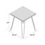 Ewalt Side Table with metal legs-345958977
