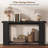 Farmhouse Entryway Table, Rustic Slim Console Sofa Table , Melamine Easy Clean Surface Multi-layer Storage Stable Structure Versatile Accent Furniture For Home Living Space-180963494