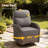 7 - Person Outdoor Wicker Furniture Conversation Patio Set With Plush 6" Cushions, All-Weather Comfort-1832225047-1832225037