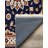 Albasa Collection Digital Print Cotton-Polyester Brown Moroccan Rug-1395153795