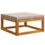 vidaXL Garden Lounge Set Corner Sofa Armchair Coffee Table Solid Acacia Wood