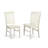7 Piece Kitchen Table & Chairs Set Consist of a Rectangle Dining Room Table with Butterfly Leaf and 6 Dining Chairs, Linen White-853754833-829207927