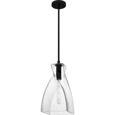 Wier 1-Light Matte Black Mini Pendant