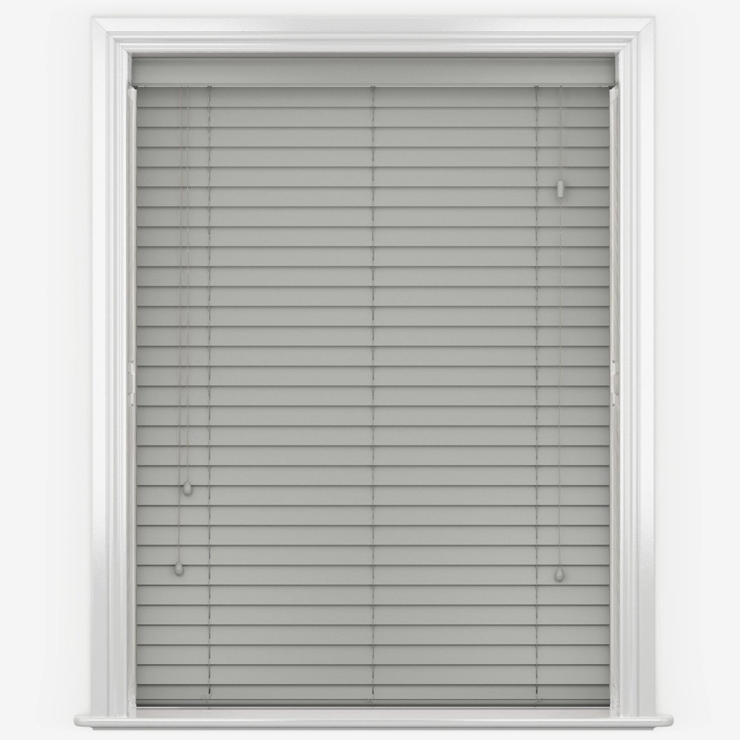 Premium Faux Wood Venetian Blinds - Waterproof PVC Window Blinds with Corded Light & Privacy Control for Kitchen, Bathroom & Bedroom