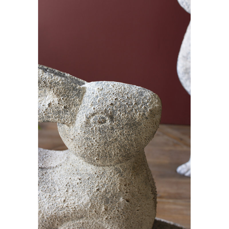  Ensemble de 2 figurines en métal Rustic Spring Lapins - ensemble de 2