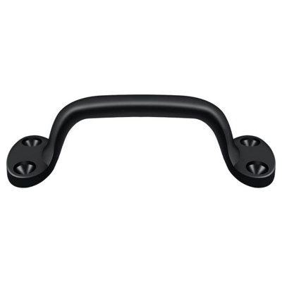 Deltana WP27U19 Pull, 6" Overall in Paint Black