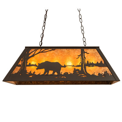 Farrar 6 - Light Rust Pool Table Lights Pendant