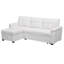 Canapé-lit modulaire en L avec méridienne avec rangement Gadalia - canapé-lit réversible pour petits espaces-917190906