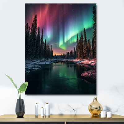 Yukon Northern Lights Beauty IV - Canada Canvas Art