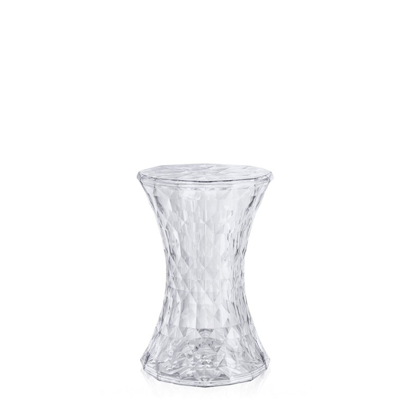 Tabouret décoratif inspried stones stone Bufford, Cristal