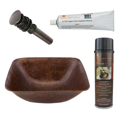 Ensemble de lavabo et de drain pour salle de bain Premier Copper Products BSP5_VSQ14BDB-P