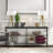 Alexis 64" Wide Rectangular Console Table in Blackened Bronze-943863716-943863718