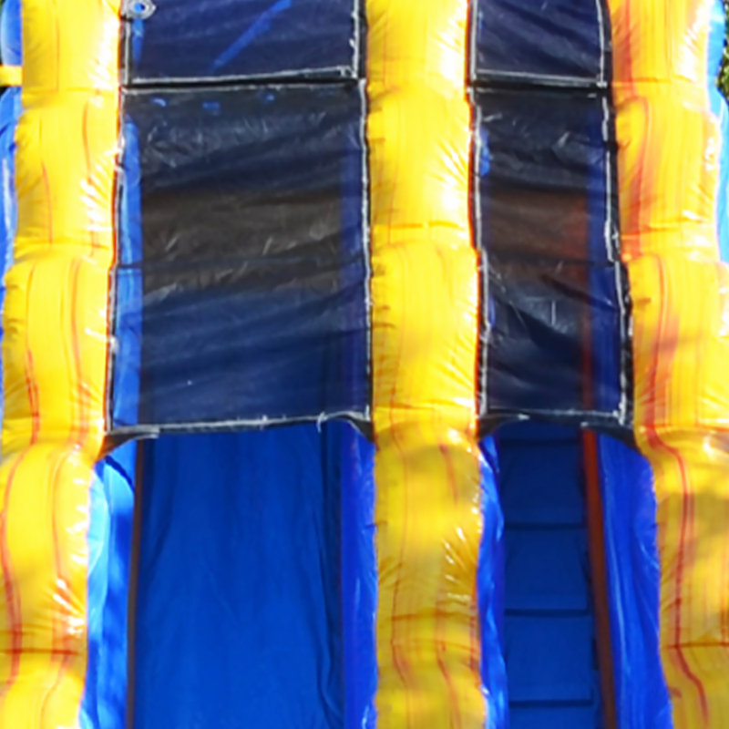 Glissade d'eau gonflable JumpOrange, Bleu/jaune