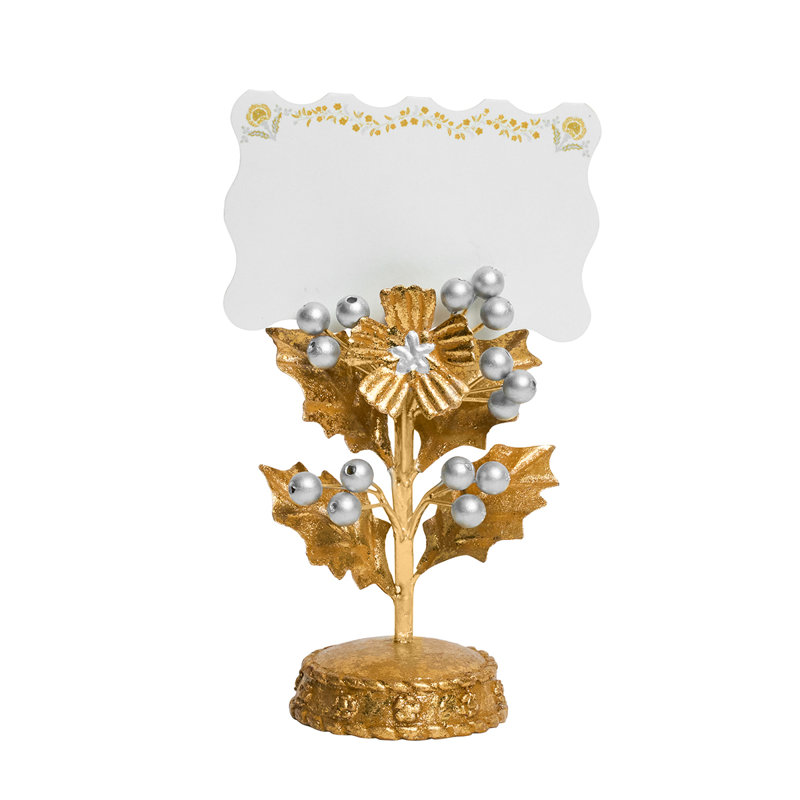 Forest Walk Holly Place Card Holder