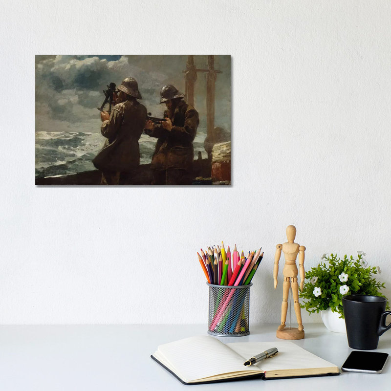 Eight Bells by Winslow Homer - Wrapped Canvas Painting, 20.32 cm H x 30.48 cm W