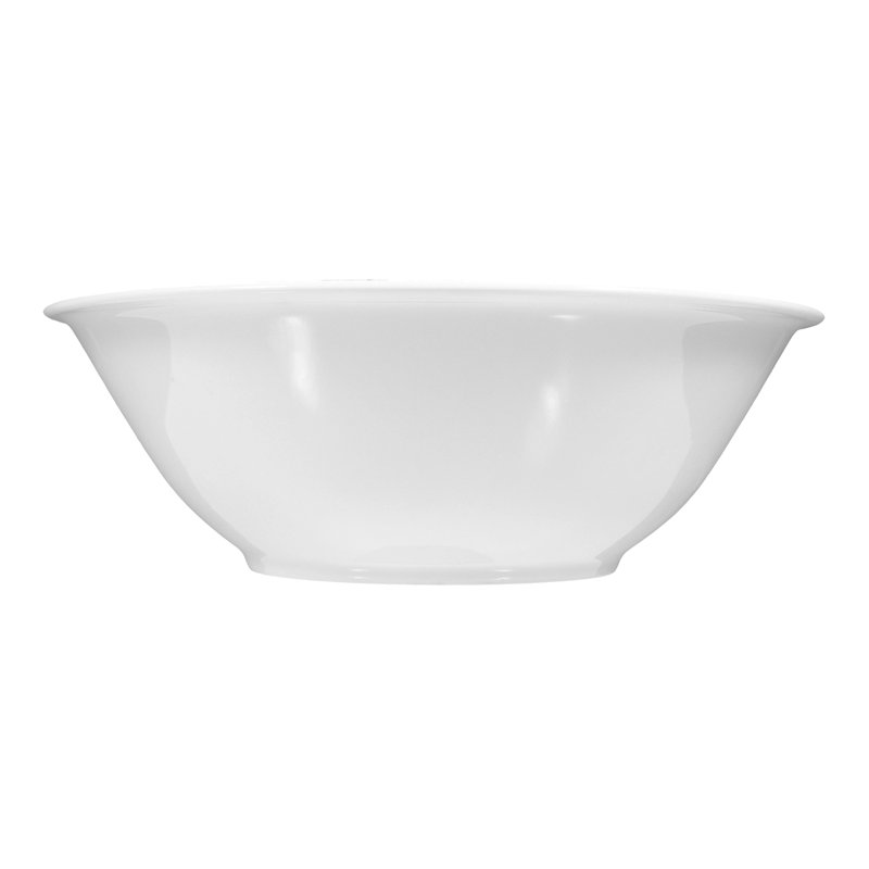 Compact White Serving Bowl