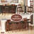 Bar Stool With Curved Backrest & Footrest Counter Height Stools-1478305466-1478305467