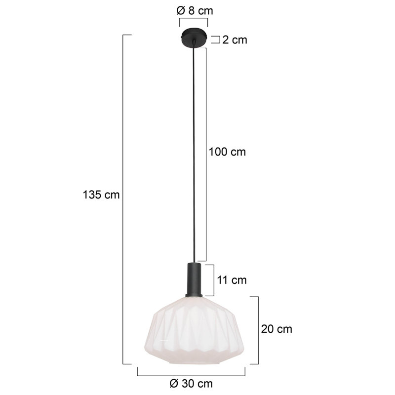 Inguna 1 - Light Schoolhouse Pendant